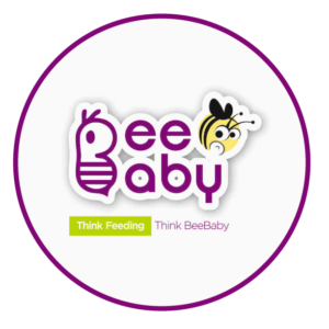 circle logo bee baby